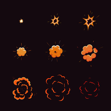 Cartoon explosion boom