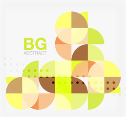 Vector modern elegant circle banner