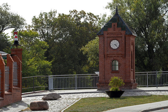alte Hochwasser Messstation in Havelberg