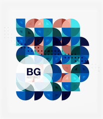 Vector modern elegant circle banner