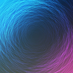 Abstract Colorful Concentric Circles Pattern on Blurred Background, Vector Design