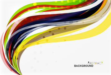 Fototapeta premium Colorful wave abstract background