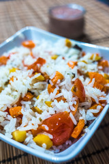 Basmati rice with vegetables
