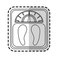 weight scale icon image vector illustration design 
