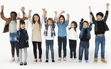 Obraz premium Group of Children Studio Concept