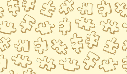 Puzzles. Vector drawing