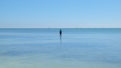 Fototapeta na wymiar Fisherman in Florida