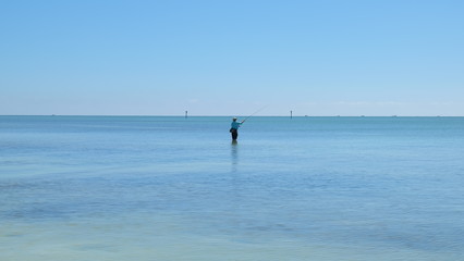 Fototapeta na wymiar Fisherman, Florida Keys 