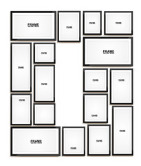 Picture frame vector. Photo art gallery