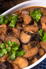 Eggplant casserole - Melitzana Me Kreas