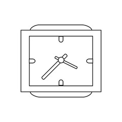 watch clock icon image vector illustration design 