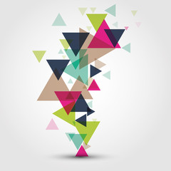 Vector background with triangles