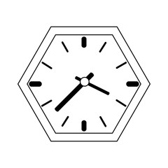 wall clock icon image vector illustration design 