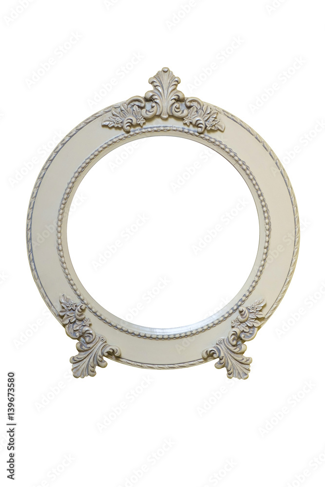 Wall mural vintage circle picture frame