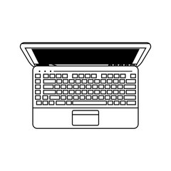 laptop computer icon image vector illustration design 