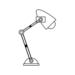 desk lamp icon image vector illustration design 