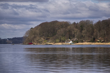 Danish winter coastline