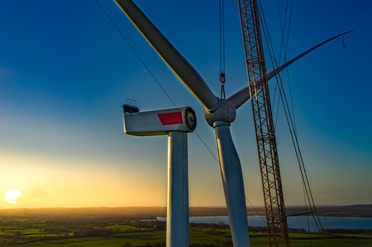 Windm&uuml;hle Stern Montage bei Sonnenaufgang