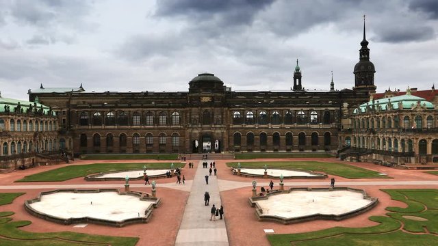 Timelapse video of the garden of the famous Zwinger in Dresden, Germany.