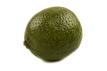 raw lime fruit, isolated on white