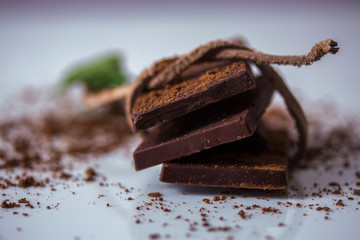 Stack of chocolate