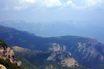 mountain, mountains, sky, clouds, landscape, beautiful, nature, rocks, crimea,