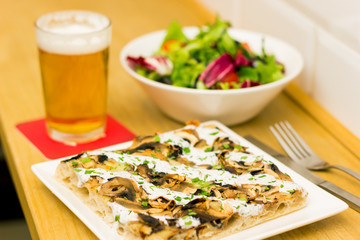 pizza and beer