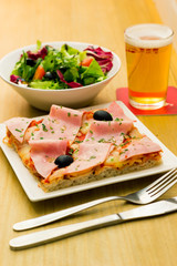 pizza and beer
