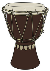 Fototapeta na wymiar Small ethno drum