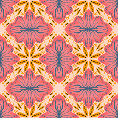 Abstract seamless pattern. This pattern can be used for wallpaper, pattern fills, web page background, surface textures. Vector illustration