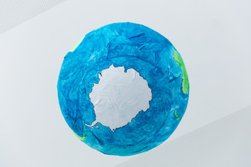 Weltkugel Südpol