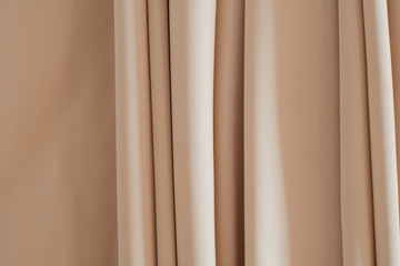 Obraz premium Beige cloth, background, texture, wallpaper