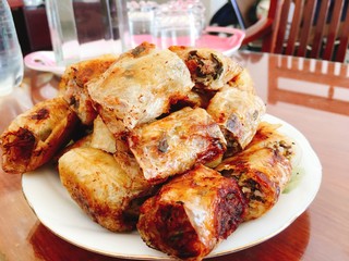 Fried spring rolls for Tet holiday in vietnam