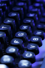 Keyboard of typewriter