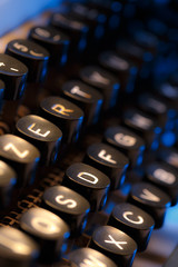 Keyboard of typewriter