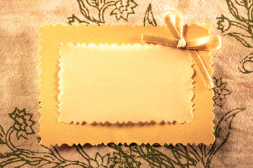 Blank greeting card