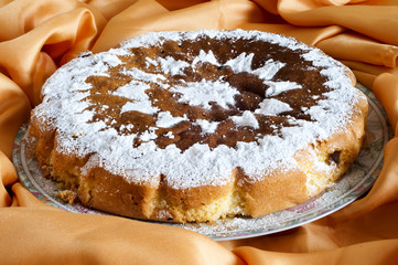 a orange cake homemade
