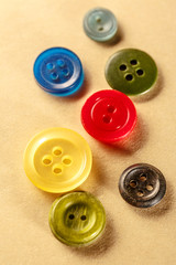 Pile of colourful buttons