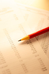 Operating budget and pencil