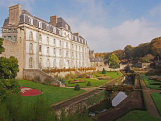 Fototapeta na wymiar Jardin du Château de l’Hermine - Vannes