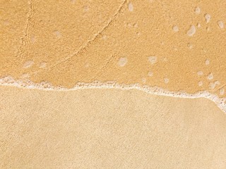 Sea waves reaching lapping to shore