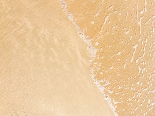 Sea waves reaching lapping to shore