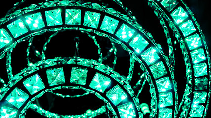 Diamond crystal chandelier with luxury design