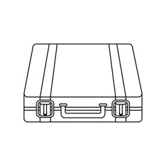briefcase luggage icon image vector illustration design 