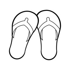 flip flops sandals icon image vector illustration design 