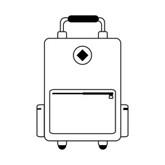 suitcase with wheels icon image vector illustration design 