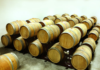 barrels for aging wine