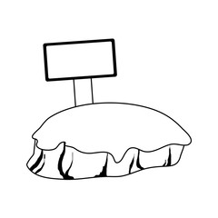 isolated island icon image vector illustration design 