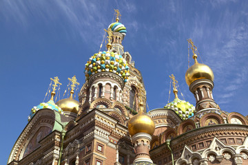 Fototapeta na wymiar Church of Savior on the Spilled Blood in St. Petersburg, Russian Federation