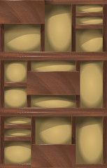  wooden shelves background.